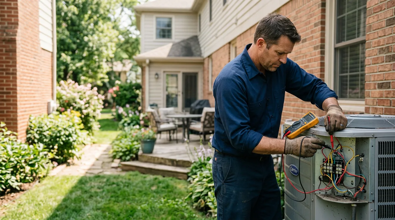 HVAC technician working near Hubbardsville, NY